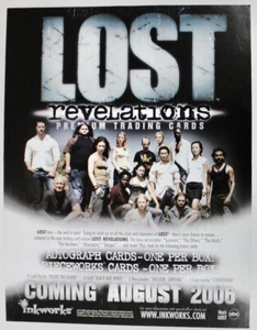 Original 2006 Inkworks Lost revelations Trading Cards Sell Sheet - Picture 1 of 2