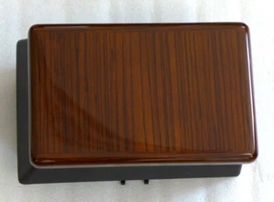 ORGINAL FISCHER C BOX für Mercedes W126 echt ZEBRANO HOLZ NEU - Picture 1 of 3