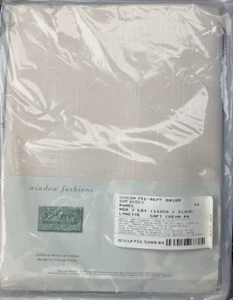 Vintage Sealed New JC Penny Lynette Soft Cream 56W x 84L Widow Curtain Panel - Picture 1 of 3
