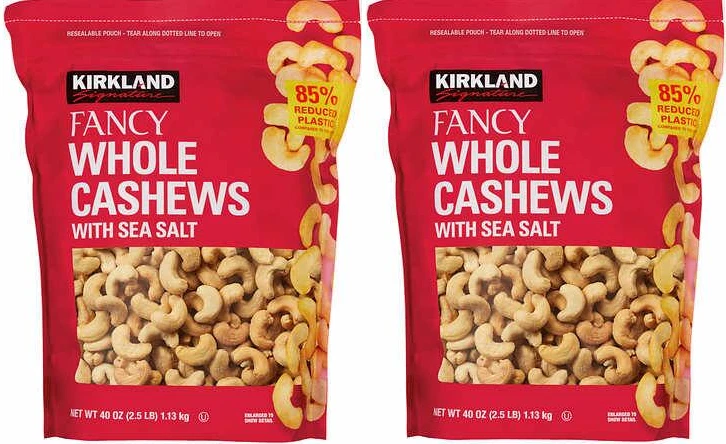 Kirkland Signature Whole Fancy Cashews 40 Ounce