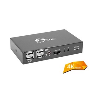 SIIG 2x1 USB HDMI KVM Switch - 4Kx2K (CE-KV0011-S2)