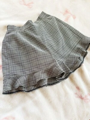 Pantalones Cortos Ank Rouge Gris Cuadros Jirai Ryousangata Foto 1 de 4