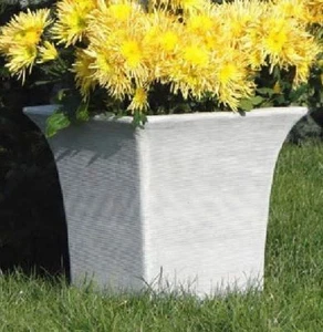 Blumenkübel (S204054) Pflanzkorb Pflanzschale Blumentopf Deko Steinguss 50 cm - Bild 1 von 1