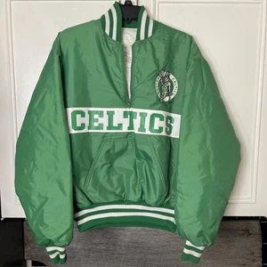 CHAQUETA JERSEY VINTAGE AÑOS 90 BOSTON CELTICS NBA DELONG 1/2 CREMALLERA L - Imagen 1 de 5
