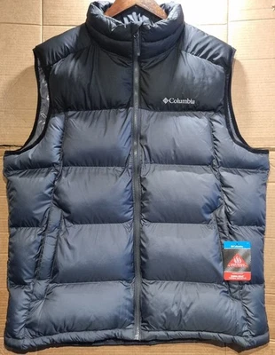 Columbia Men's Pike Lake Synthetic Insulated Gilet Body-Warmer Black/Grey - XL - Image 1 of 4