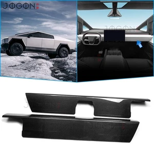 Console Interior Dashboard Trim Cover For Tesla Cybertruck EV 2024 2025+ Carbon - Picture 1 of 15