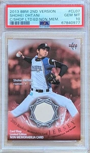 Shohei Ohtani 2013 BBM Rookie Card Shop Limited Edition Non Memorabilia PSA 10 - Picture 1 of 2