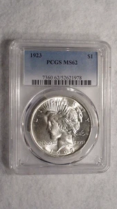1923 P Peace Silver Dollar PCGS MS62 UNCIRCULATED $1 Coin BUY IT NOW! - Picture 1 of 4