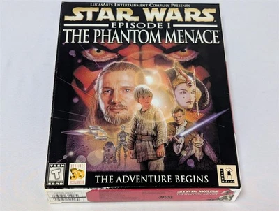 Star Wars Episode I The Phantom Menace LucasArts Big Box Windows PC Game CIB '99 - Image 1 of 4