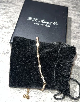 Brazalete LeVian Oro Rosa 14K 3/4 TCW Longitud Ajustable Perno con Diamantes Foto 1 de 4