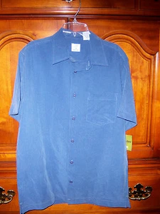 Greendog boys blues pinstripe short sleeve shirt Large NWT fall spring summer - Picture 1 of 1