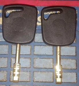 2 NEW Tibbe Key Cut To Your Code for Jaguar 6 Cut With A 4D60 Chip Inside. - Picture 1 of 3