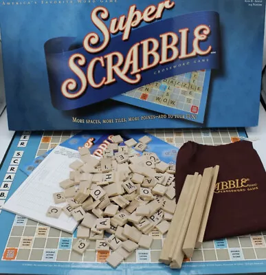 Super Scrabble (Board Game) Complete - Excellent Condition - Hasbro 2006 - Image 1 of 4