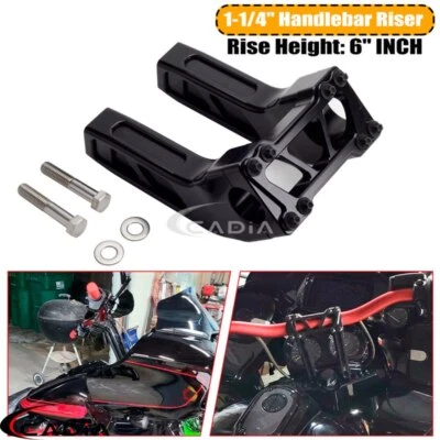 Подъемник руля 1-1/4 дюйма для Harley Touring Dyna Softail FXBB FXLR FXBRS - Изображение 1 из 4