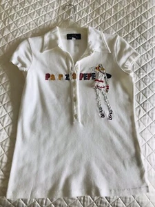 PATRIZIA PEPE White Cotton T-shirt Size 42 - Picture 1 of 6