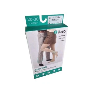 Unisex Juzo Soft 2001 Kniestrümpfe, Open Toe, 20-30mmHg Größe: III (Beige) - Bild 1 von 8