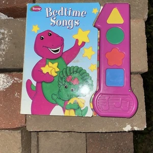 1999 Barney BEDTIME Songs Sounds Buch von Darrell Barker Buch *braucht Batterie - Bild 1 von 6