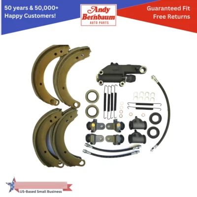 Kit de revisão de vedação de eixo de mangueira para 1950-1954 DeSoto traseira e dianteira 12" sapatas de freio - Imagem 1 de 4