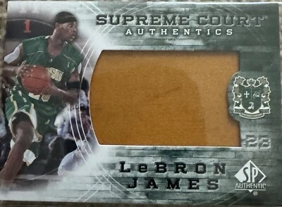 LeBron James SP Authentic 2013-14 Supreme Court Authentics SC-3 Game Used Floor - Image 1 of 2