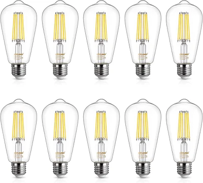 ST64 Edison LED Bulb 60W Equivalent, 6W Daylight  - Image 1 of 4