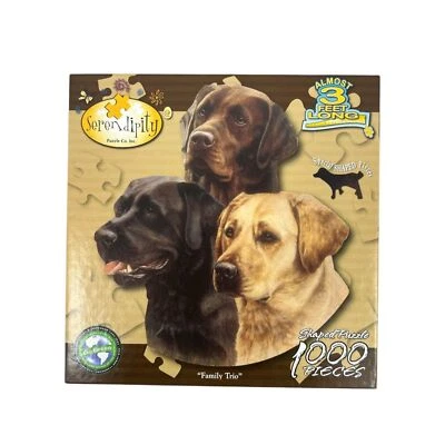 Rompecabezas Trio of Dogs 1000 Piezas Familia Forma Especial Labrador 3 pies Foto 1 de 4