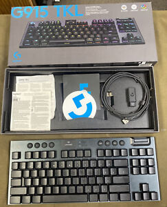 Logitech G915 TKL Lightspeed Mechanical Gaming Keyboard - Black (920-009495)