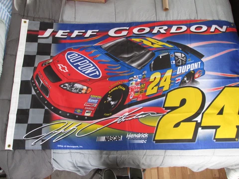 Nascar JEFF GORDON # 24 Flag/Banner 3 foot x 5 foot L/N unused Cover