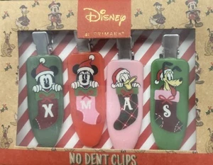 Disney Mickey And Friends Christmas 4 Beauty Clips No Dents Clips New Cool - Picture 1 of 2