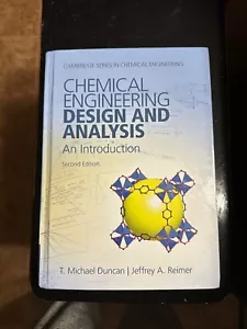 Chemical Engineering Design and Analysis Textbook- Great Condition - Picture 1 of 3