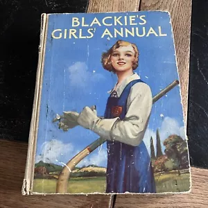 Blackie's Mädchen Jahresbuch mit farbigen Platten 1937 Großbritannien - Bild 1 von 21
