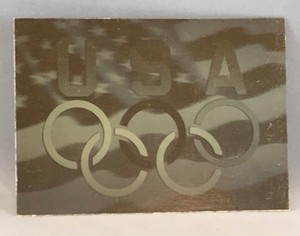 U.S. OLYMPICARDS HOPEFULS Impel 1992 Gold OLYMPIC CREED RINGS Hologram Card