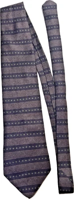 Corbatas para hombre Calvin Klein 58" púrpura con rayas y puntos 100 % seda hechas en EE. UU. Foto 1 de 4