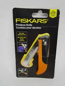 FISKARS Folding Produce Harvesting Knife 3” Stainless Steel Blade - Picture 1 of 2