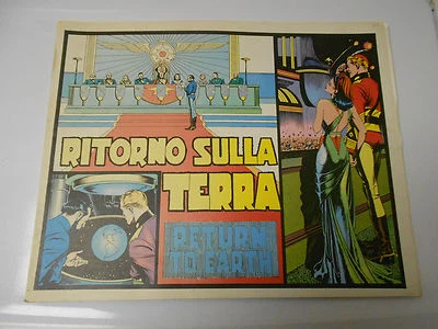 Flash Gordon 1977 1941 Sunday Dailies reimpresiones italianas en color RETURN EARTH 16x12,5 Foto 1 de 4