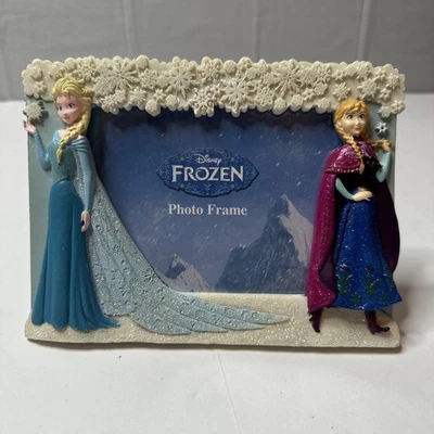 Nuevo marco de fotos Disney Frozen Elsa Anna 3d 4x6 Foto 1 de 3