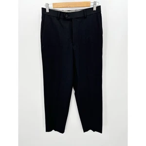 Tallia Pants Boys 18 REGULAR Black Wool Polyester Blend Dress Pants  - Picture 1 of 6