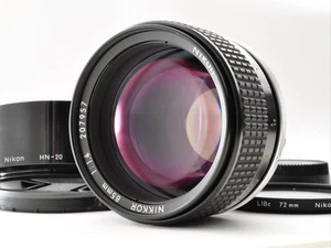 Nikon Ai-s Ais NIKKOR 85mm F/1.4 Portrait MF Lens w/Hood Excellent5 Japan 0235 - Picture 1 of 23