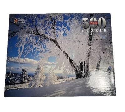 Golden Books 1998 Winter Trees 500 Piece Jigsaw Puzzle 14"X18" NEW - Image 1 of 4