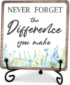Never Forget the Difference You Make, Thank You Gifts, Retirement Gift for Woman - Picture 1 of 12