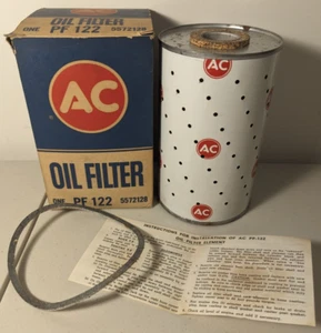 Vintage AC Oil Filter PF 122 NOS 5572128 Buick Cadillac Oldsmobile Pontiac GMC - Picture 1 of 2