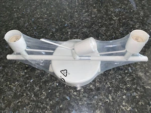 IKEA TROSS Plafoniera Binario Bianco 3 Faretti Nuovo - Foto 1 di 5
