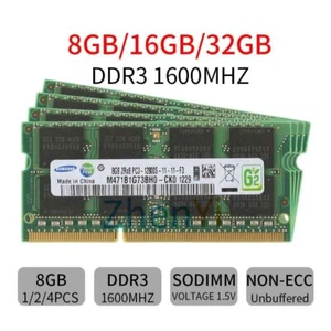 Samsung 32GB 16GB 8GB DDR3 1600MHz 1333MHz 240Pin SODIMM Laptop Memory LOT UK - Picture 1 of 13
