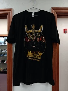 Judas Priest 50 Heavy Metal Years Tour Graphics Black T-Shirt - Men's Sz XL - Picture 1 of 3