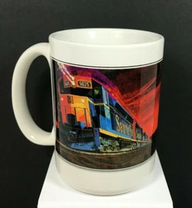 Vintage Romancing The Streamliners GM Electro-Motive Locomotive Advertising Mug - Picture 1 of 7