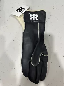 Rowdy Rowels Deerskin Leather Bull Riding Gloves Long Cuff Outseam 6 Sizes BNWT - Foto 1 di 27