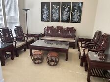 Chinese Handcrafted Genuine Rosewood Furniture Living Room Grand Set.