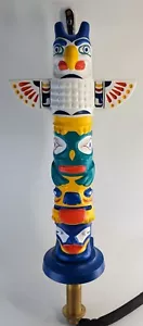 Totem Pole Beer Pump Craft Ale Resin Design Approx 18" Rare - Picture 1 of 24