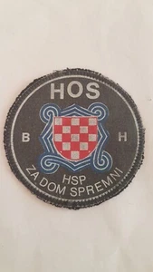 Original Aufnäher HOS B H - HSP - Kroatische Armee - ein authentisches Kriegsexemplar!!! - Bild 1 von 2