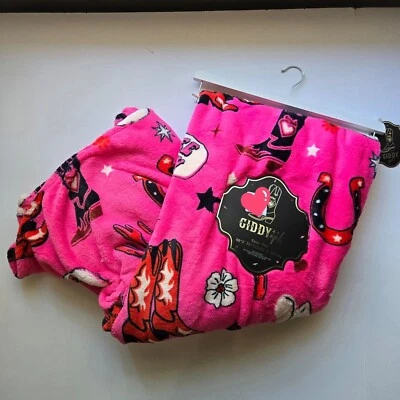 Manta Vaquera Rosa Caliente 60 x 70 GIDDY UP Piel Sintética Discoteca Occidental Tiro Yeehaw Foto 1 de 4
