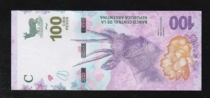 Argentina, 100 Pesos, ND (2018), P-W363A, Serie A, Nuovo Design UNC Deer - Foto 1 di 2